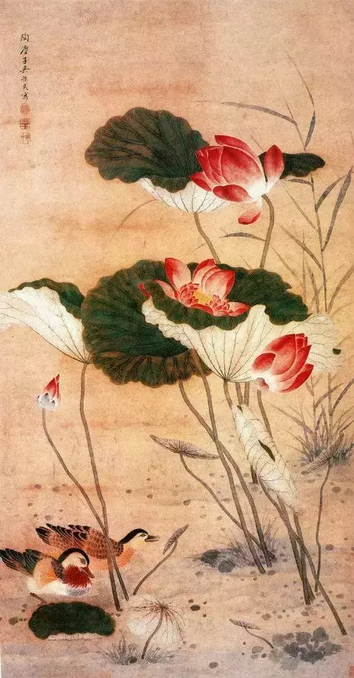 历代国画大师国画荷花作品欣赏