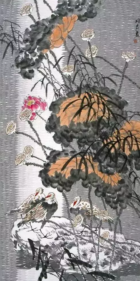 历代国画大师国画荷花作品欣赏