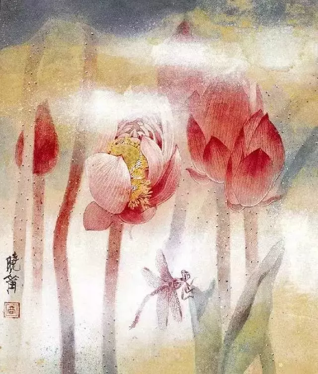 历代国画大师国画荷花作品欣赏