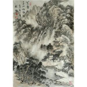 艺术品图片：艺术家刘燃国画作品名称《【自然的力量】作者刘燃》价格84000.00 元