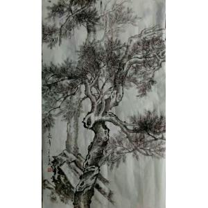 艺术品图片：艺术家陈亚龙国画作品名称《【长青树】作者陈亚龙》价格960.00 元