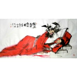 艺术品图片：艺术家柳子峻国画作品名称《【钟馗驱邪】作者柳子峻》价格6240.00 元