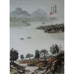 艺术品图片：艺术家陈刚国画作品名称《【山水6】作者陈刚》价格2880.00 元