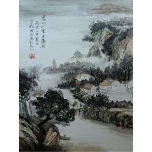 艺术品图片：艺术家陈刚国画作品名称《【山水14】作者陈刚》价格2880.00 元
