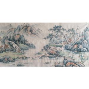 艺术品图片：艺术家李其林国画作品名称《【山水4】作者李其林》价格1440.00 元