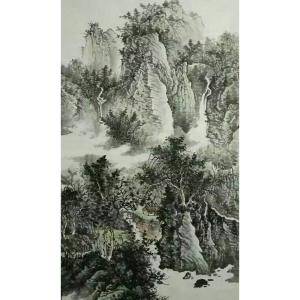 艺术品图片：艺术家艾国国画作品名称《【山水9】作者艾国》价格456.00 元