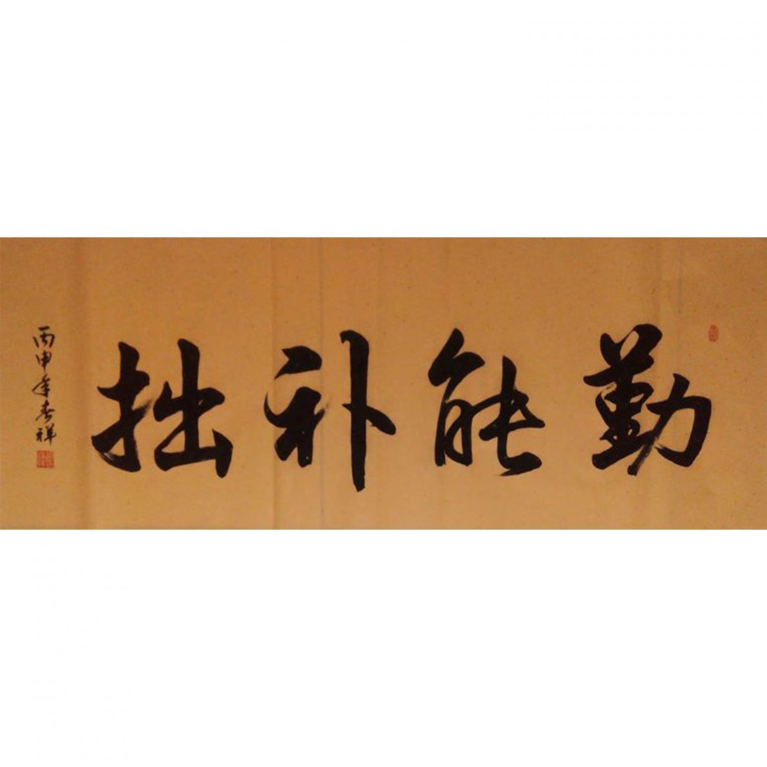 胡春祥书法作品《【勤能补拙】作者胡春祥》