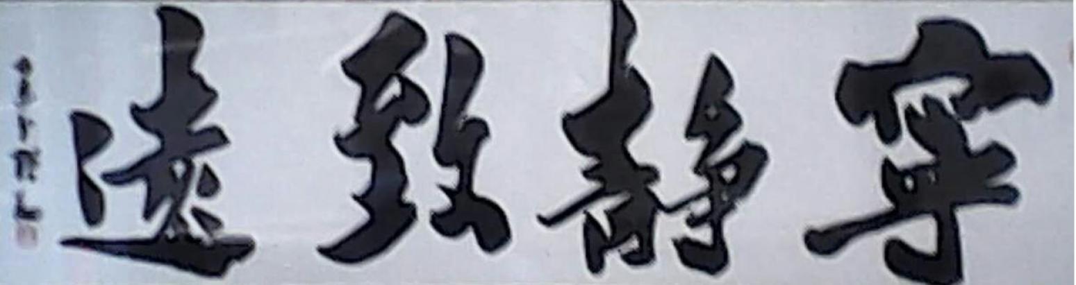 张翔书法作品宁静致远作者张翔