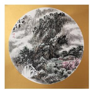 艺术品图片：艺术家祝汉山国画作品名称《【山水1】作者祝汉山》价格360.00 元