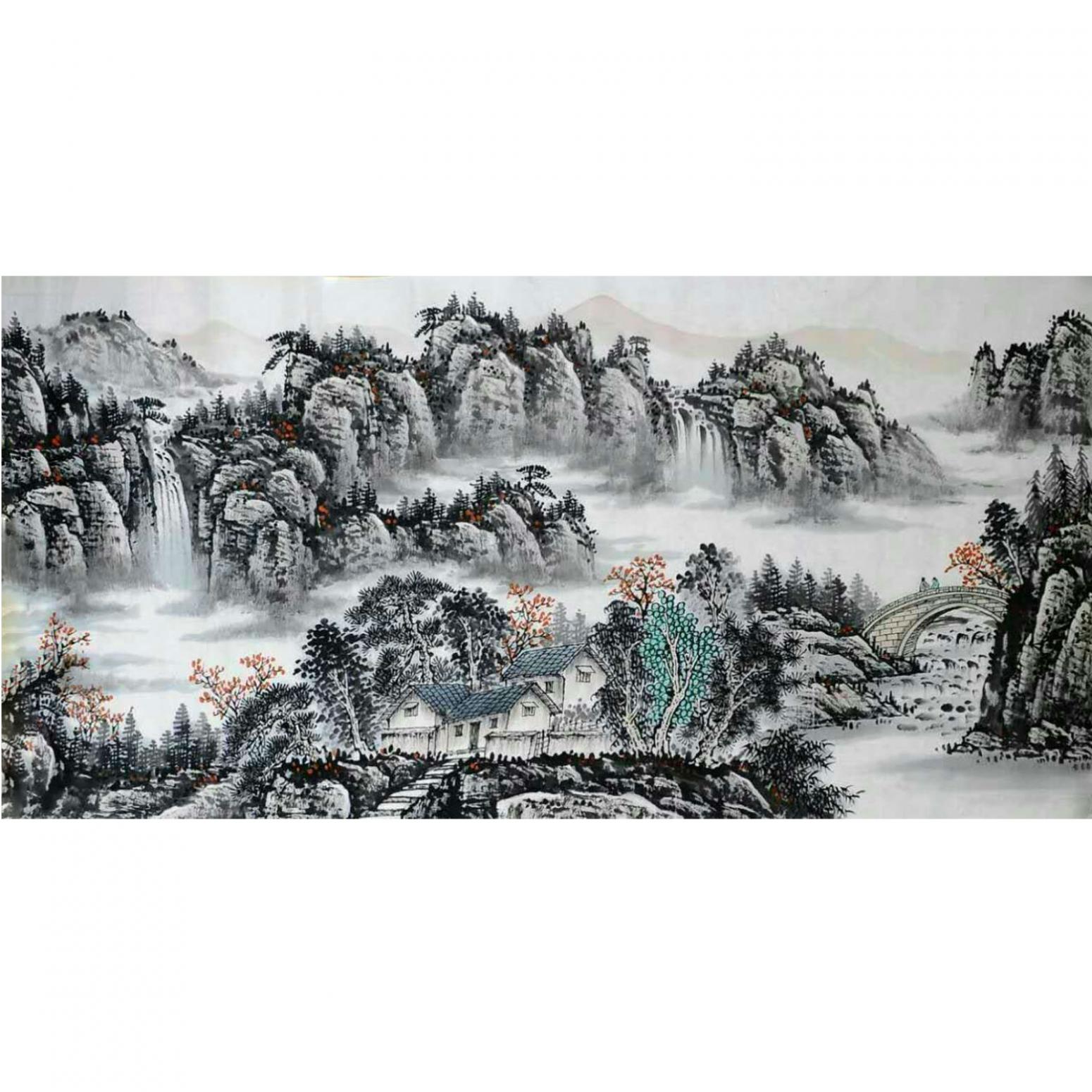 刘恒胜国画作品《【山水19】作者刘恒胜》