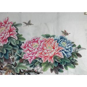 艺术品图片：艺术家刘安同国画作品名称《【牡丹4】作者刘安同》价格11040.00 元