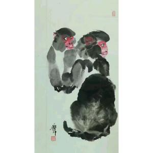艺术品图片：艺术家冯耀午国画作品名称《【猴】作者冯耀午》价格12000.00 元