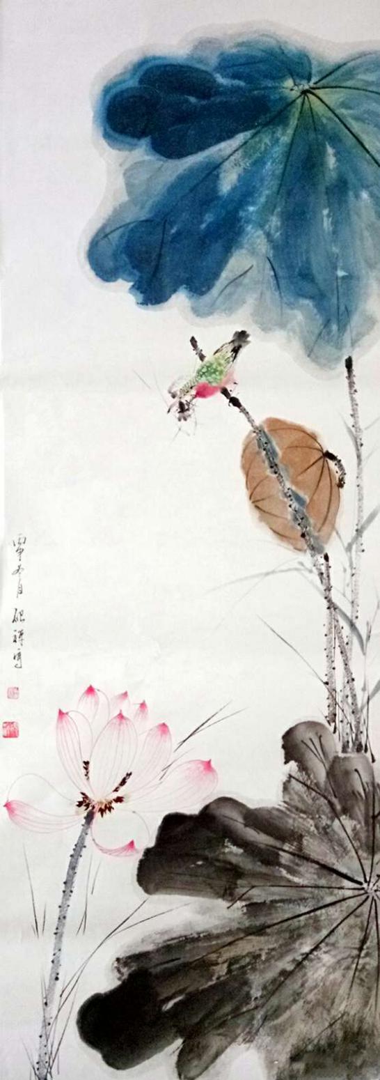 国画作品《【荷塘美景1】作者张清永》张清永发布