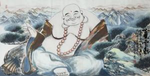 艺术品图片：艺术家尚建国国画作品名称《坐观云起》价格40000.00 元