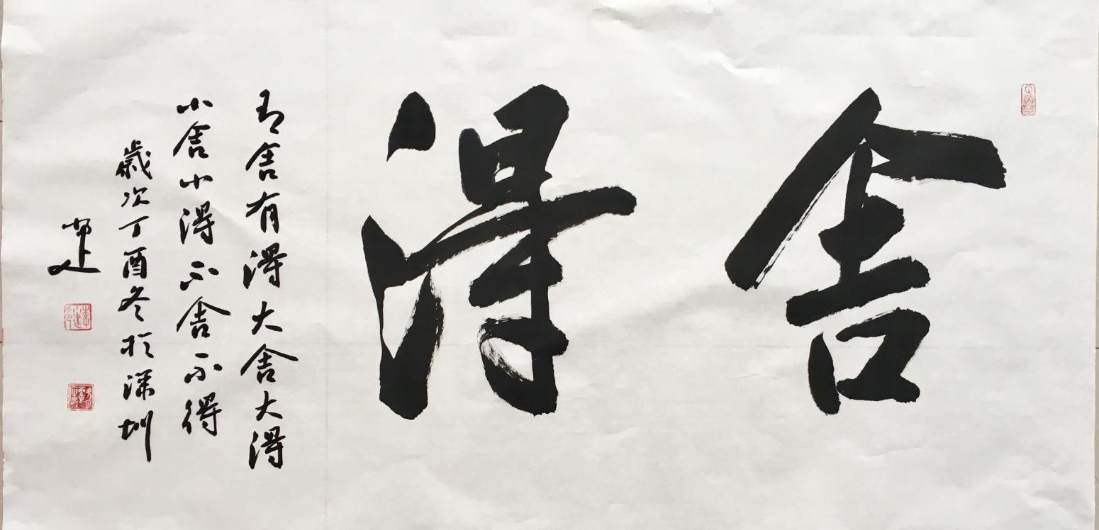 李小建书法作品《舍得》