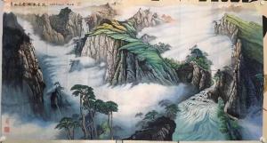 艺术品图片：艺术家赵德锁国画作品名称《青山不老的绿水长流》价格10000.00 元
