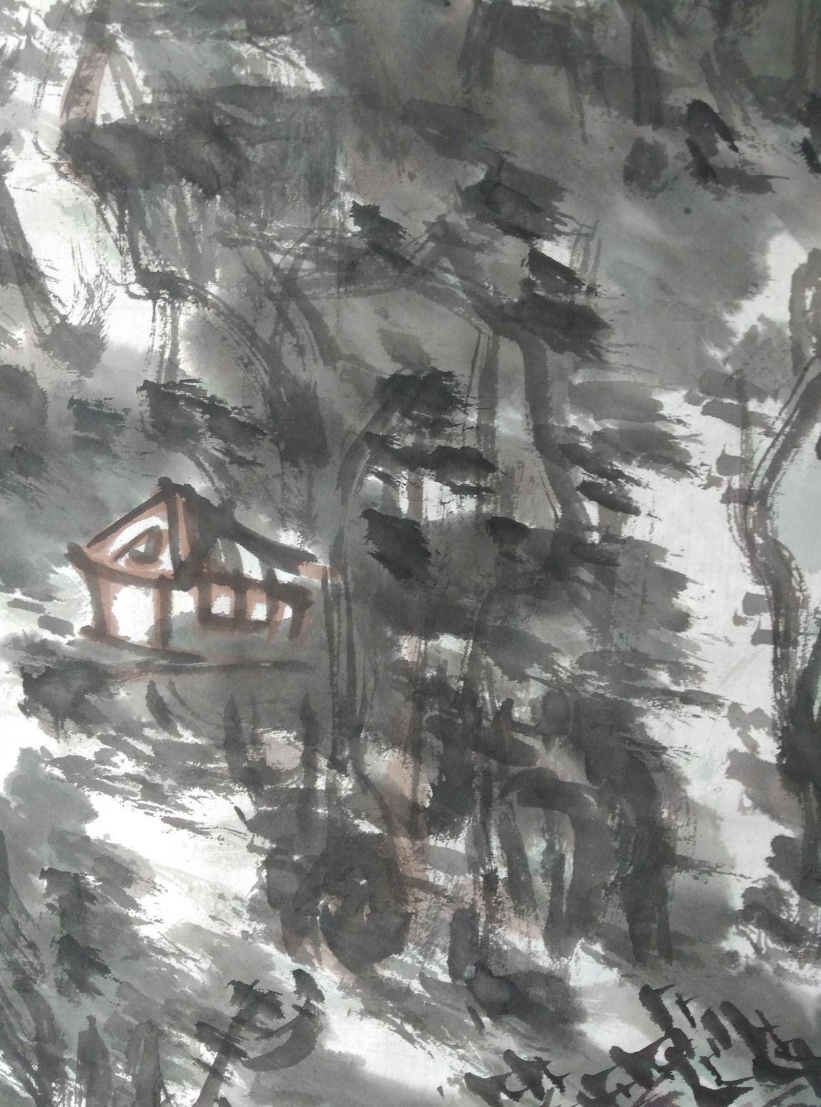 杨牧青国画作品《大写意山水画》