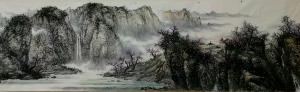 艺术品图片：艺术家于立江国画作品名称《三月芳菲满山崖》价格15000.00 元