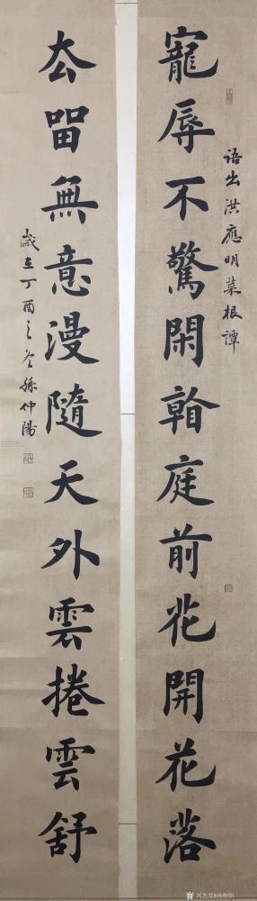 孙仲阳日记楷书作品书友订件宠辱不惊闲