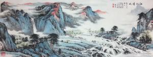 艺术品图片：艺术家徐建清国画作品名称《江山风晴》价格20000.00 元