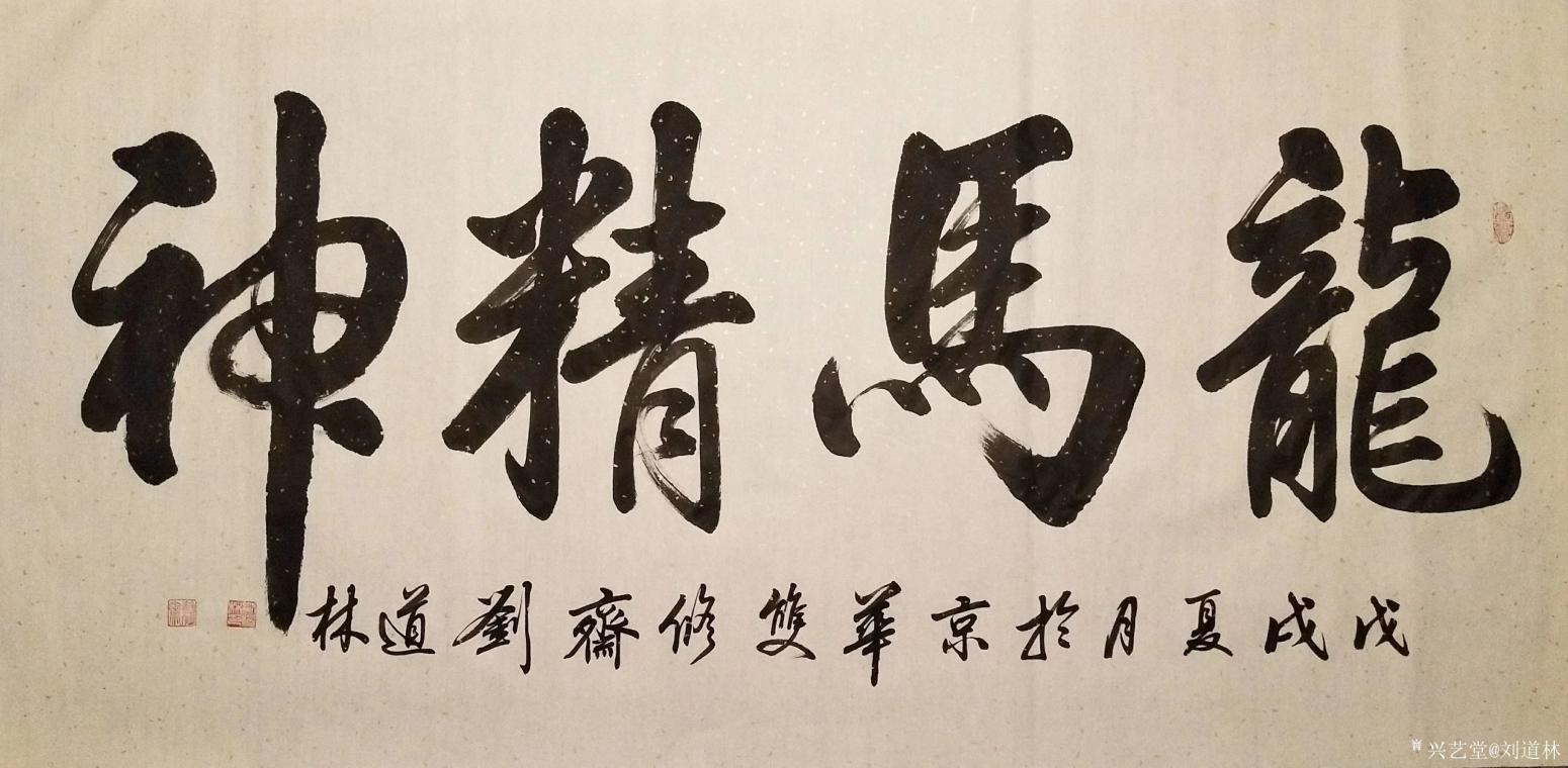 刘道林书法作品《龙马精神》