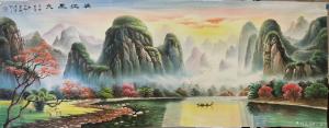 艺术品图片：艺术家宁建华国画作品名称《山水-漓江风光》价格1200.00 元