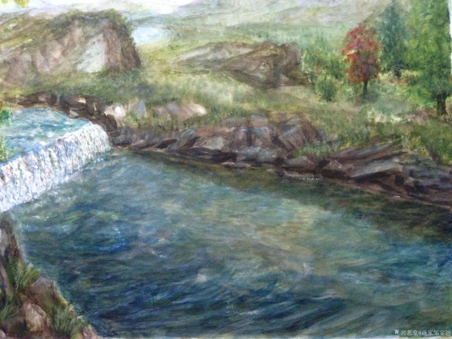 画家邹宝远油画作品《上善若水》