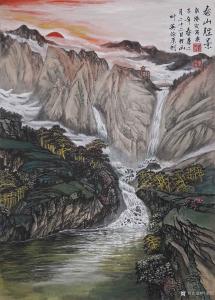 艺术品图片：艺术家叶英伦国画作品名称《泰山胜景》价格6200.00 元