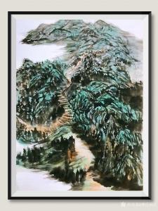 艺术品图片：艺术家蒋增佳国画作品名称《遥远的故乡》价格880.00 元