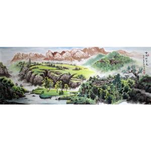 艺术品图片：艺术家陈新义国画作品名称《【山水】作者陈新义》价格57600.00 元