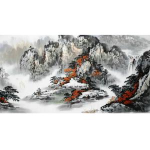 艺术品图片：艺术家刘恒胜国画作品名称《【山水14】作者刘恒胜》价格480.00 元
