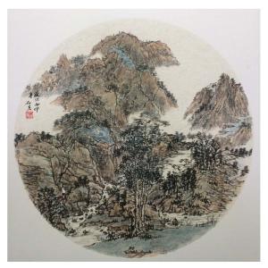 艺术品图片：艺术家刘石夫国画作品名称《【山水】作者刘石夫》价格1440.00 元