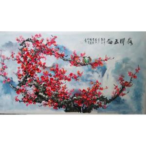 艺术品图片：艺术家温喜周国画作品名称《【花鸟】作者温喜周》价格136080.00 元