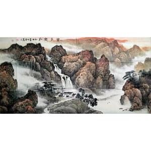 艺术品图片：艺术家陶尚华国画作品名称《【山水8】作者陶尚华》议价