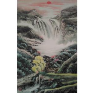 艺术品图片：艺术家黄一龙国画作品名称《【山水】作者黄一龙》价格626.00 元