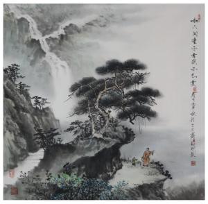 艺术品图片：艺术家刘剑刚国画作品名称《【山水10】作者刘剑刚》议价