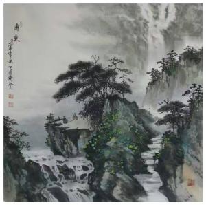 艺术品图片：艺术家刘剑刚国画作品名称《【山水11】作者刘剑刚》议价