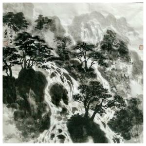艺术品图片：艺术家马青山国画作品名称《【山水】作者马青山》价格2880.00 元