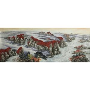 艺术品图片：艺术家周马龙国画作品名称《【山水7】作者周马龙》价格312.00 元