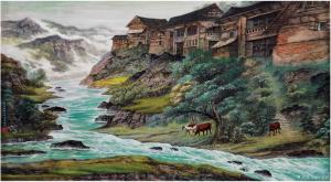 艺术品图片：艺术家叶英伦国画作品名称《老屋》价格8600000.00 元