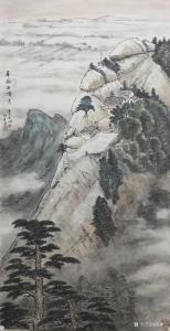 艺术品图片：艺术家郝鹏云国画作品名称《山水-华岳西峰秀》议价