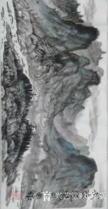 艺术品图片：艺术家刘开豪国画作品名称《武陵风光》价格18000.00 元