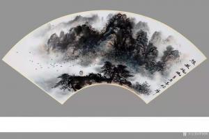 艺术品图片：艺术家罗树辉国画作品名称《山水-缘在此山》价格8000.00 元