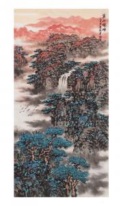 艺术品图片：艺术家杨振华国画作品名称《黄山晓峰》价格80000.00 元