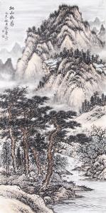艺术品图片：艺术家杨振华国画作品名称《松山幽居》价格80000.00 元