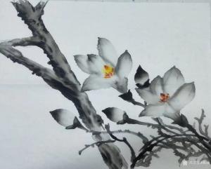艺术品图片：艺术家雅涵一一主人凤喜国画作品名称《清雅高洁》价格3860.00 元