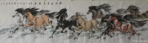 艺术品图片：艺术家刘建国国画作品名称《马-斯须九重真龙出》议价