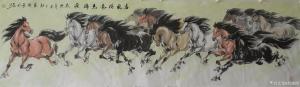 艺术品图片：艺术家刘建国国画作品名称《春风得意马蹄疾》议价