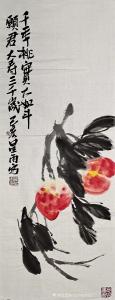 艺术品图片：艺术家书画家韩星雨国画作品名称《千年桃实大如斗》价格3000.00 元