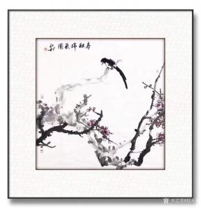艺术品图片：艺术家赵永利国画作品名称《花鸟画-春融瑞气图》议价